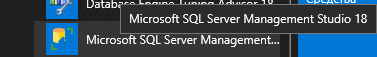 Запускаем SQL Server Management Studio (SSMS)